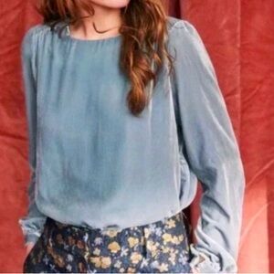 Sézane Blouse Mealis Blue Size 4